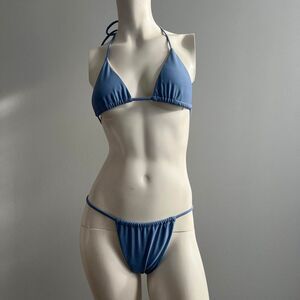 Swimwear Women's Bikini Small Light Blue Two Piece Summer Swimsuit